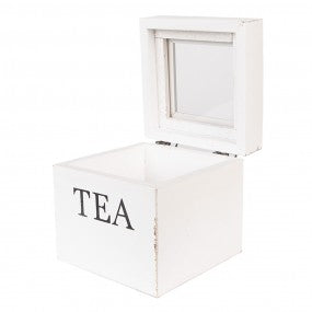 theedoos 12x12x12cm wit hout