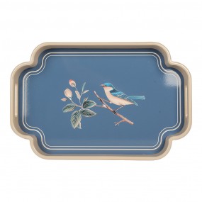 dienblad set van 2 blauw hout