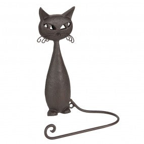 handdoekhouder 19x9x28cm bruin ijzer handdoekstang