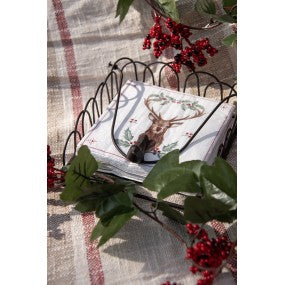 servettenhouder 20x20x9cm bruin ijzer zeehond