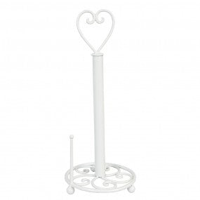 keukenrolhouder dia 18x39cm wit ijzer rollenhouder