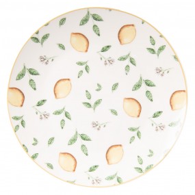 ontbijtbord dia 20cm wit porseleinien citroenen