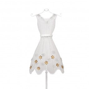 etalagepop 42x28x151cm goud-metaal