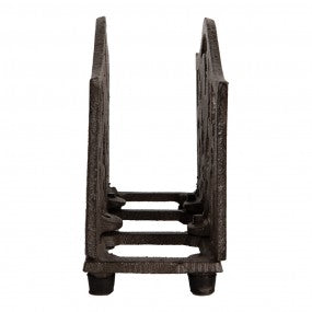 servettenhouder 17x6x12cm bruin metaal