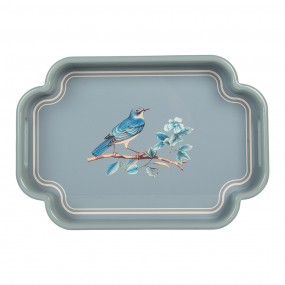 dienblad set van 2 blauw hout